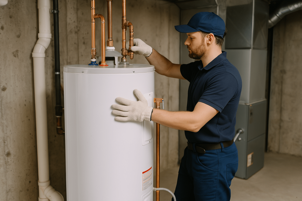 Configuration d’un chauffe-eau électrique et de ses raccordements
