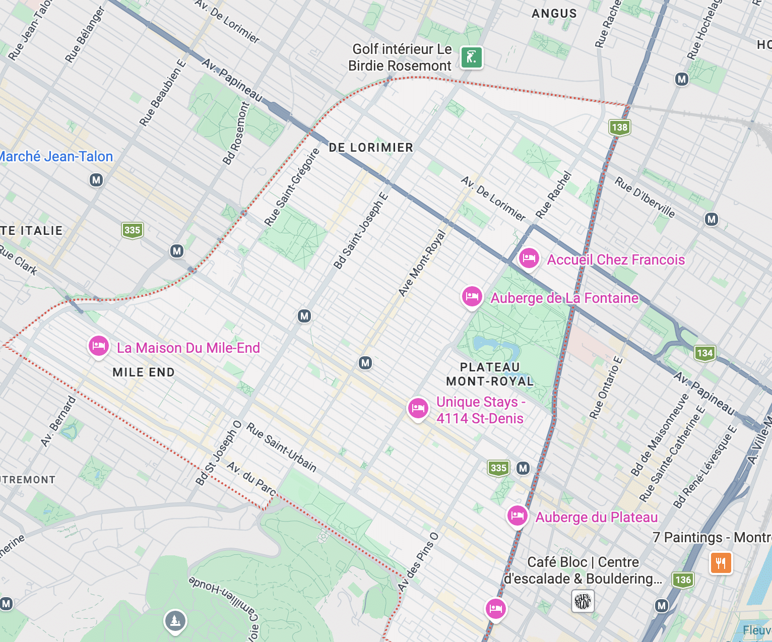 carte-des-secteurs-desservis-par-un-plombier-au-plateau-mont-royal Carte des secteurs desservis par un plombier au Plateau-Mont-Royal et dans les quartiers centraux de Montréal